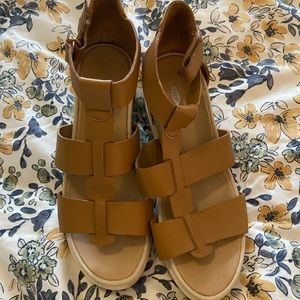 Dr. Scholls sandals wedges EUC